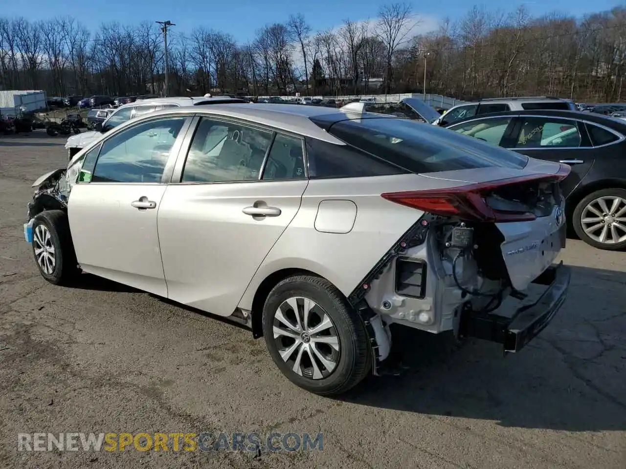 2 Photograph of a damaged car JTDKAMFP3M3187627 TOYOTA PRIUS 2021