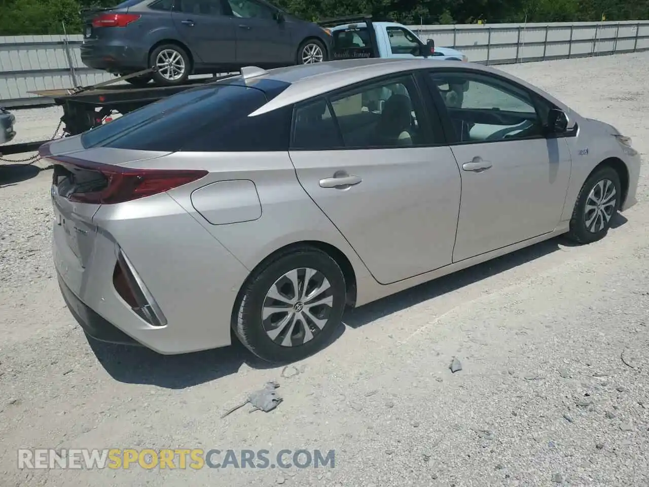 3 fotografías del automóvil dañado JTDKAMFP3M3187837 TOYOTA PRIUS 2021