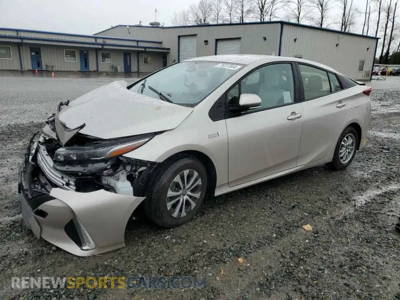 1 Photograph of a damaged car JTDKAMFP4M3167452 TOYOTA PRIUS 2021