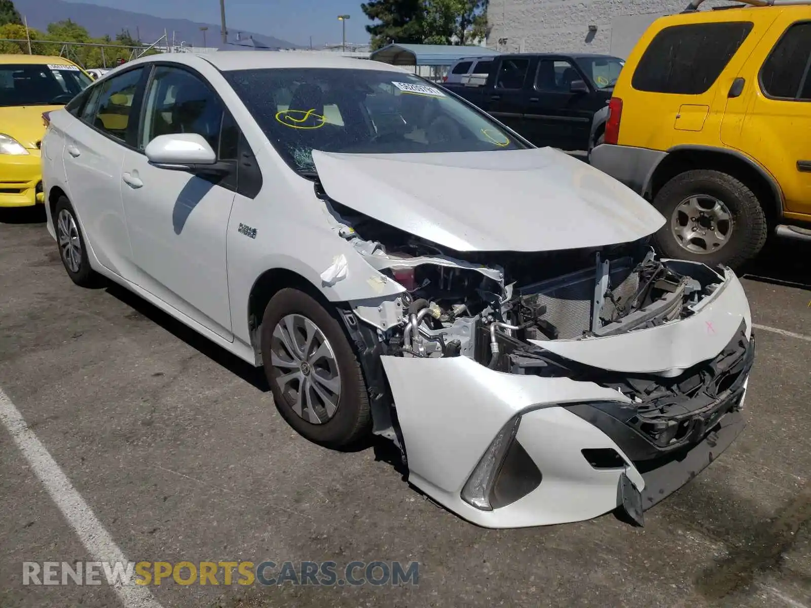 1 Photograph of a damaged car JTDKAMFP4M3168794 TOYOTA PRIUS 2021