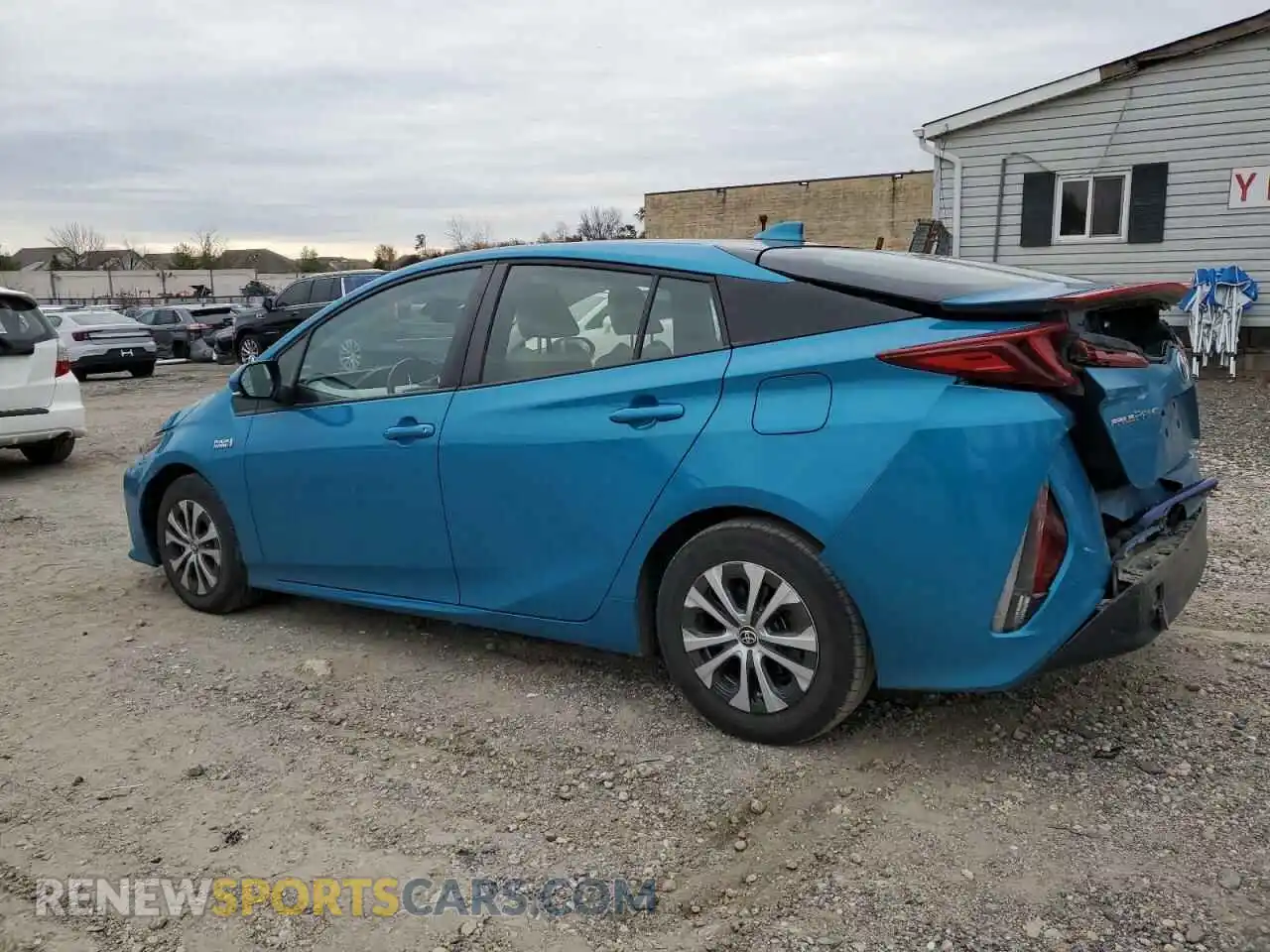 2 Фотография поврежденного автомобиля JTDKAMFP4M3178709 TOYOTA PRIUS 2021