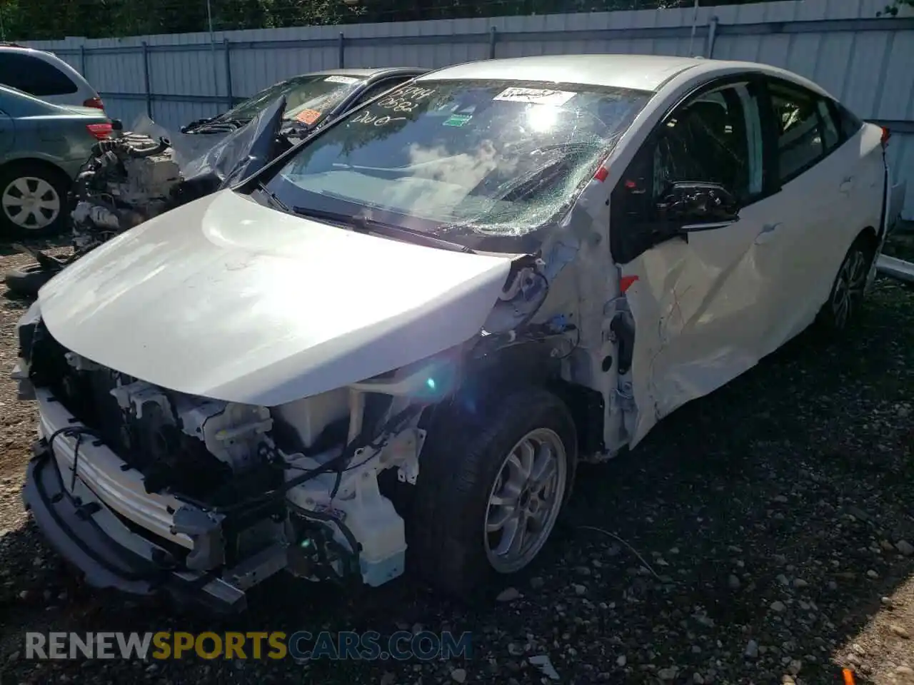 2 Photograph of a damaged car JTDKAMFP4M3187815 TOYOTA PRIUS 2021