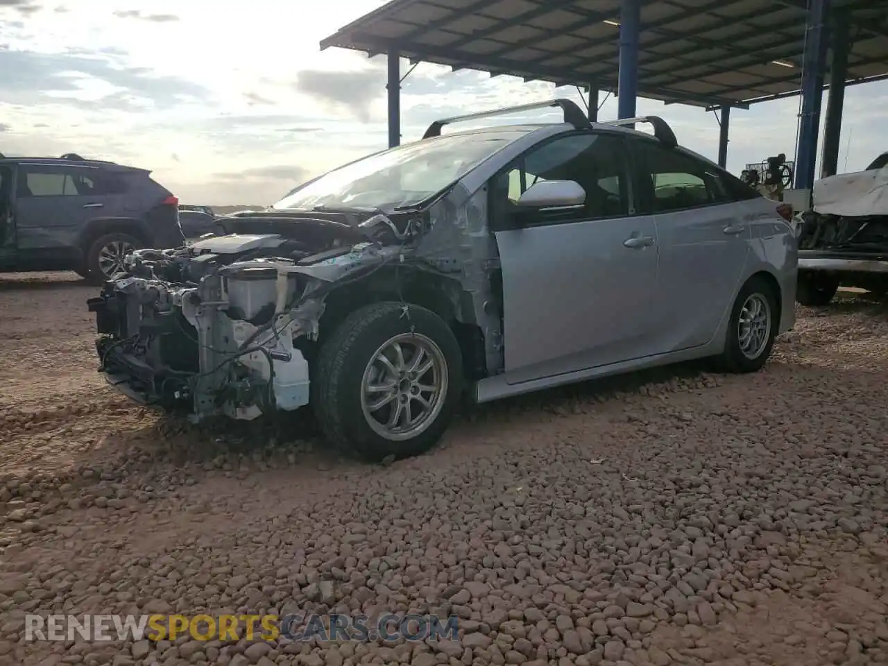 1 Photograph of a damaged car JTDKAMFP5M3164768 TOYOTA PRIUS 2021