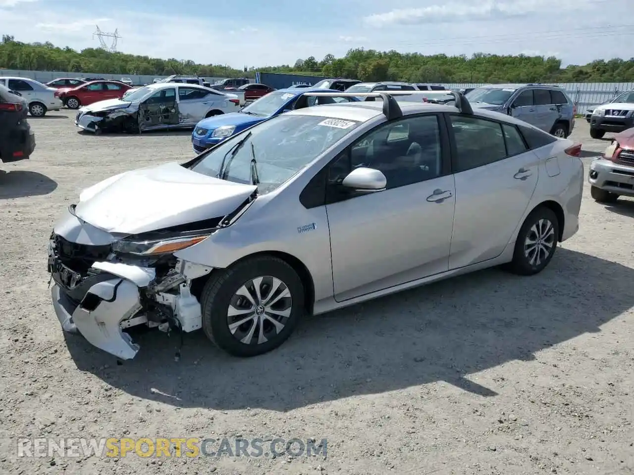 1 Photograph of a damaged car JTDKAMFP5M3165564 TOYOTA PRIUS 2021