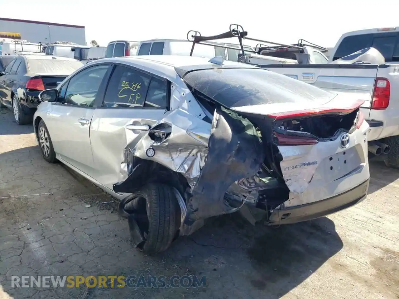 3 Photograph of a damaged car JTDKAMFP5M3171056 TOYOTA PRIUS 2021