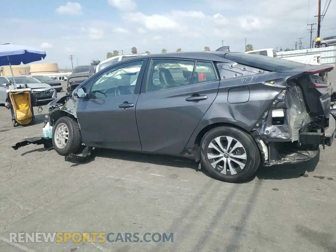 2 Photograph of a damaged car JTDKAMFP5M3172319 TOYOTA PRIUS 2021