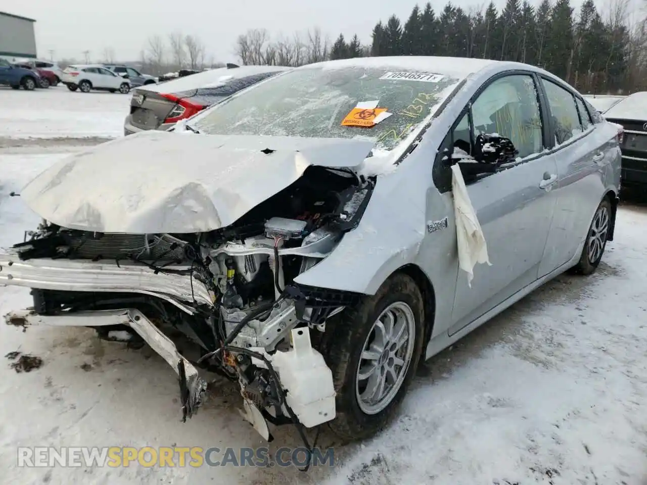 2 Photograph of a damaged car JTDKAMFP5M3173907 TOYOTA PRIUS 2021