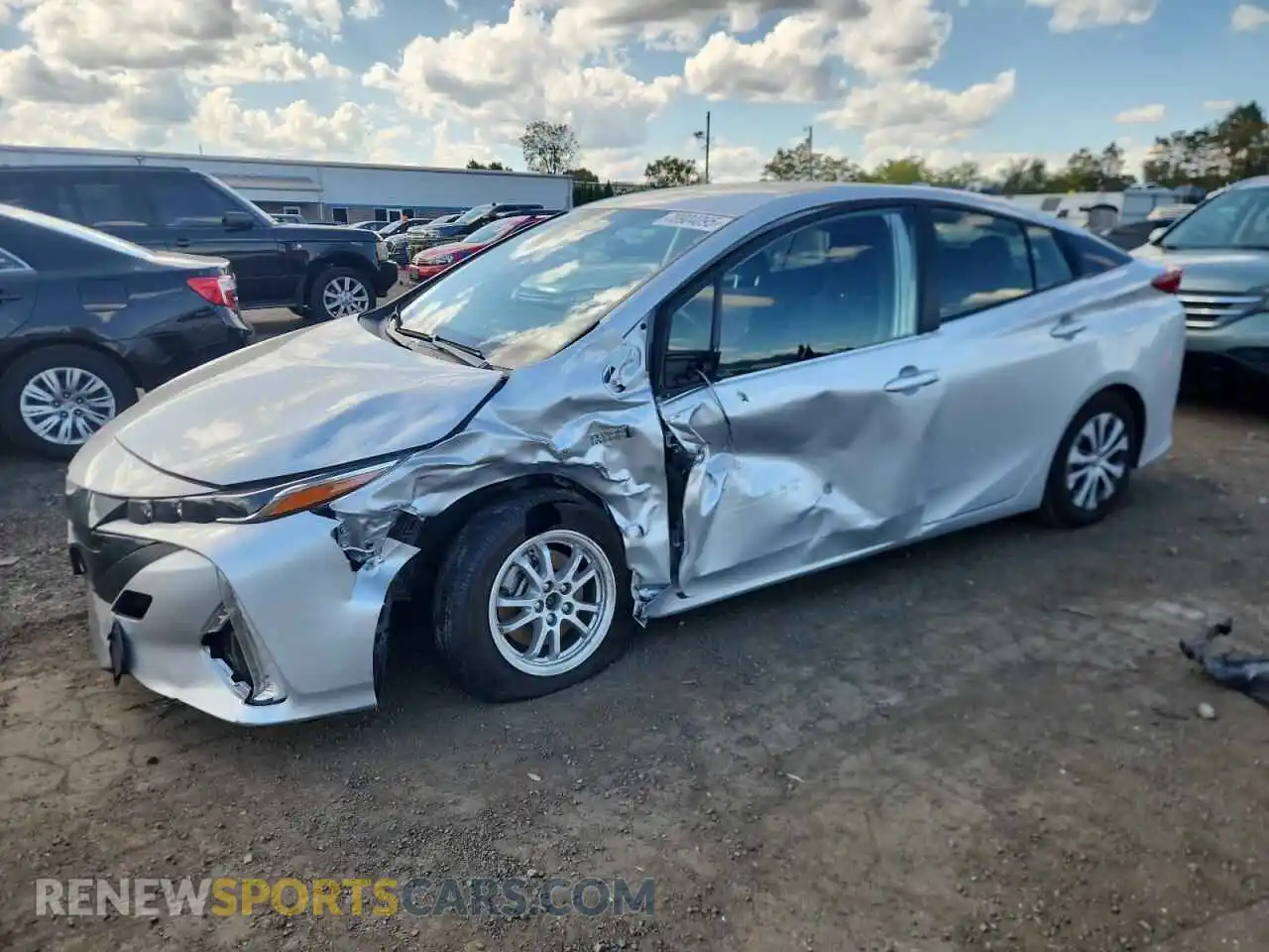 1 Photograph of a damaged car JTDKAMFP5M3184910 TOYOTA PRIUS 2021
