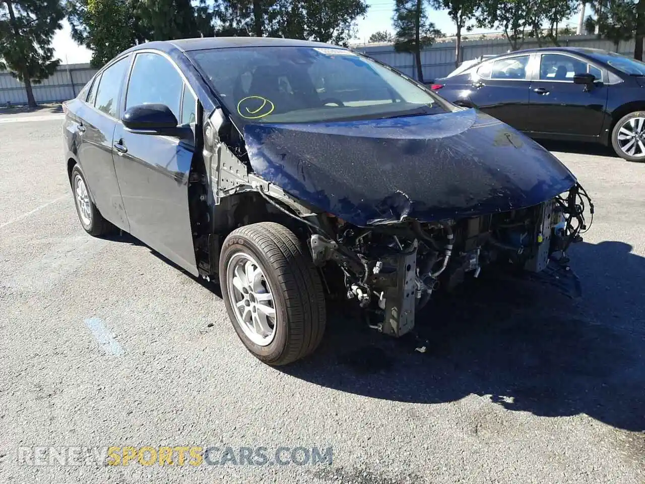 1 Photograph of a damaged car JTDKAMFP6M3168733 TOYOTA PRIUS 2021