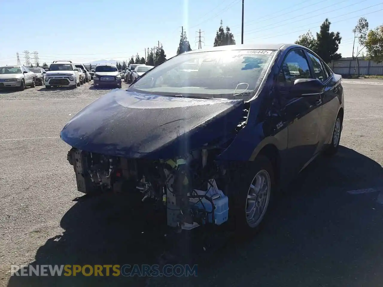 2 Photograph of a damaged car JTDKAMFP6M3168733 TOYOTA PRIUS 2021