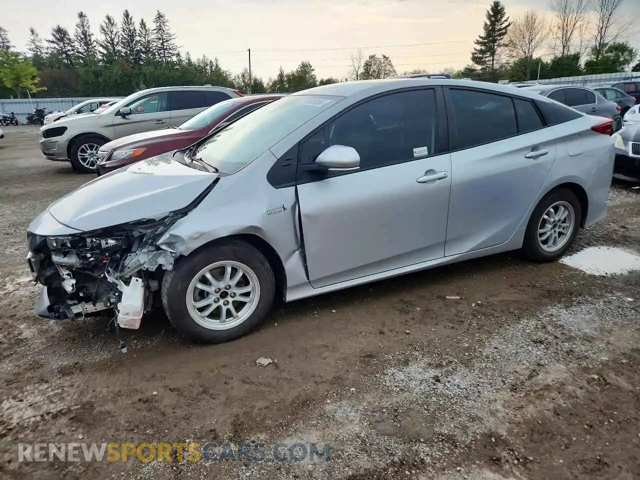 1 fotografías del automóvil dañado JTDKAMFP6M3194457 TOYOTA PRIUS 2021
