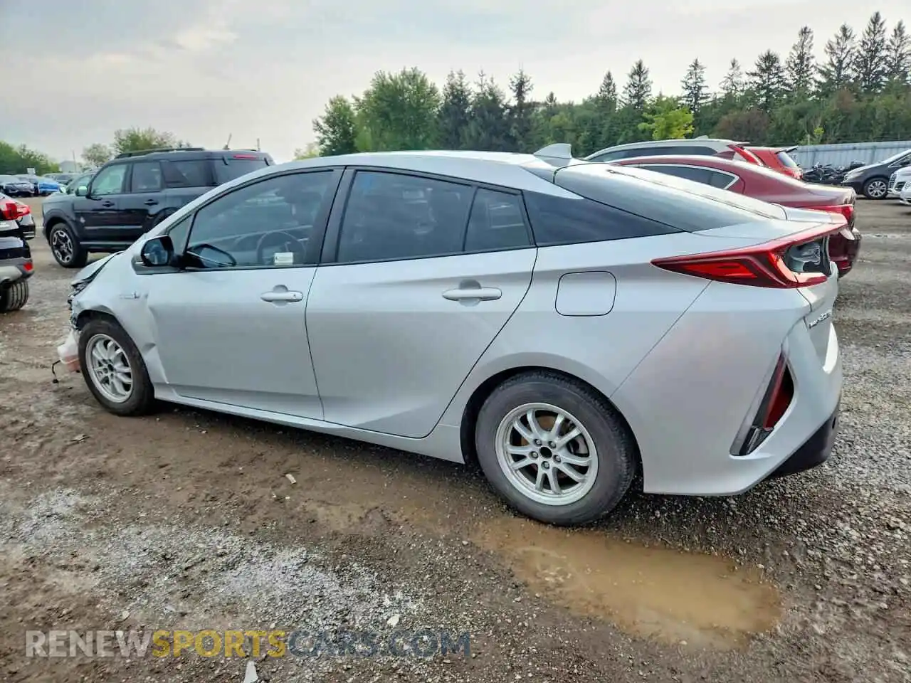 2 fotografías del automóvil dañado JTDKAMFP6M3194457 TOYOTA PRIUS 2021