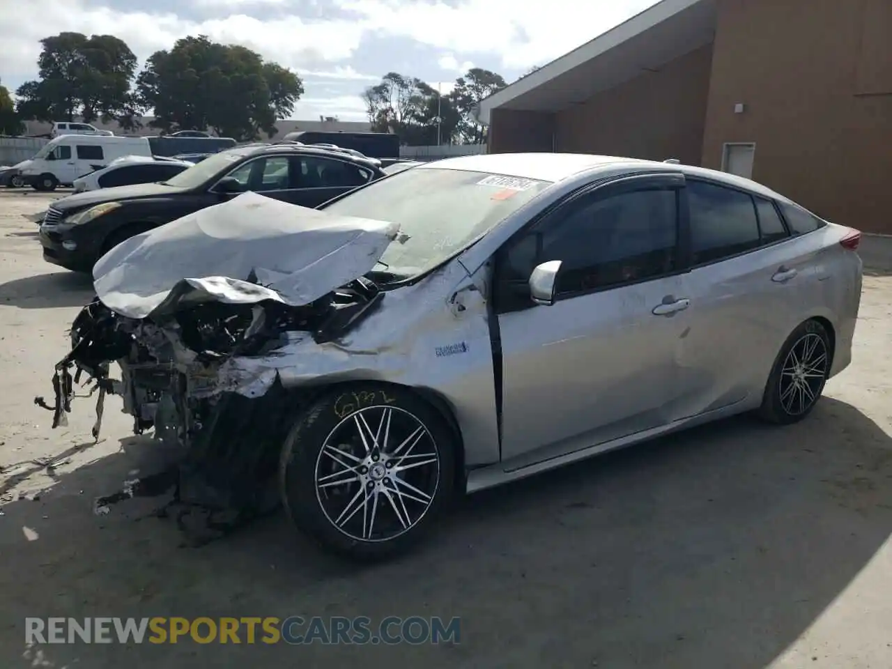 1 Photograph of a damaged car JTDKAMFP7M3177988 TOYOTA PRIUS 2021