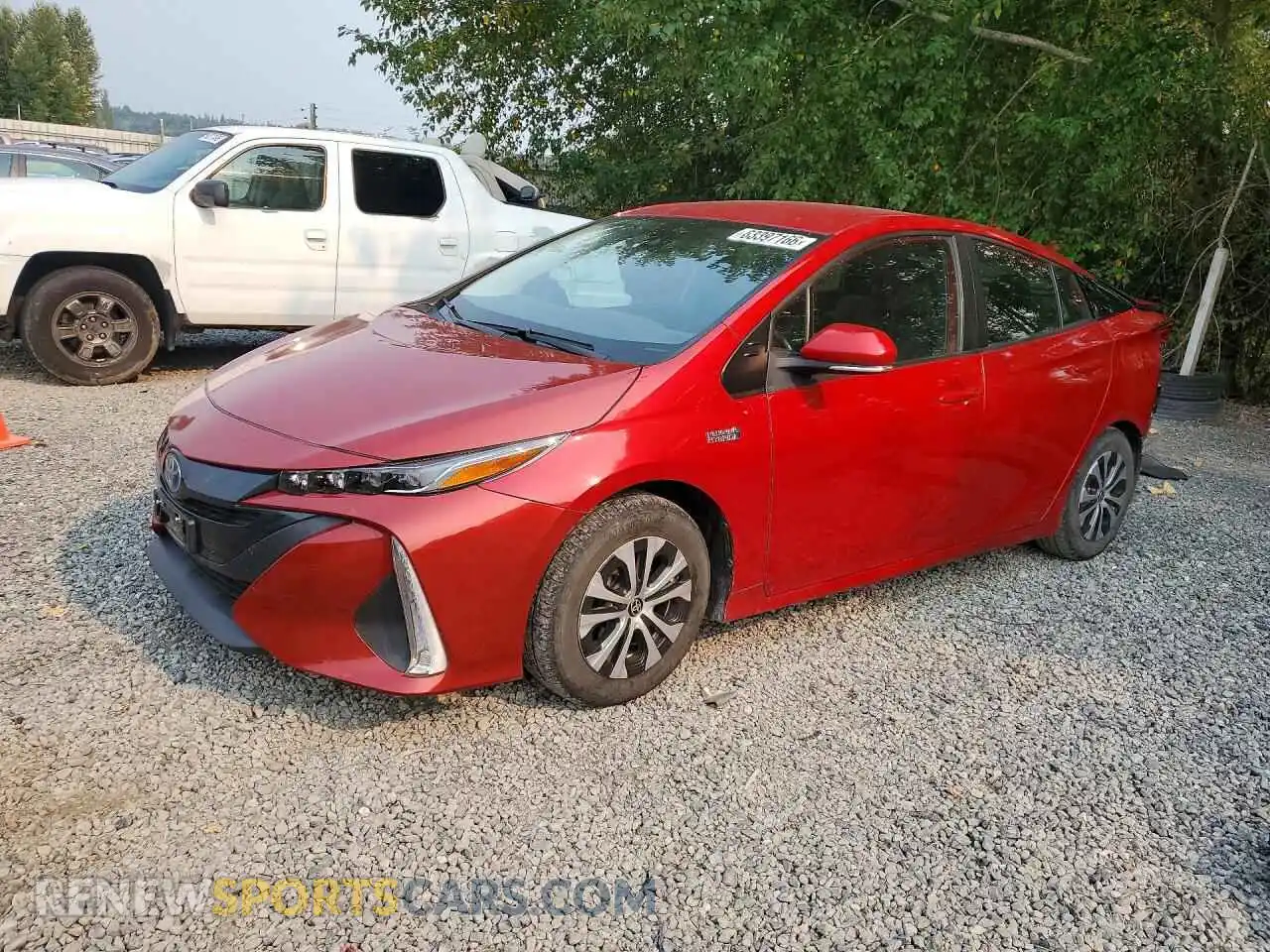 1 Photograph of a damaged car JTDKAMFP7M3186142 TOYOTA PRIUS 2021