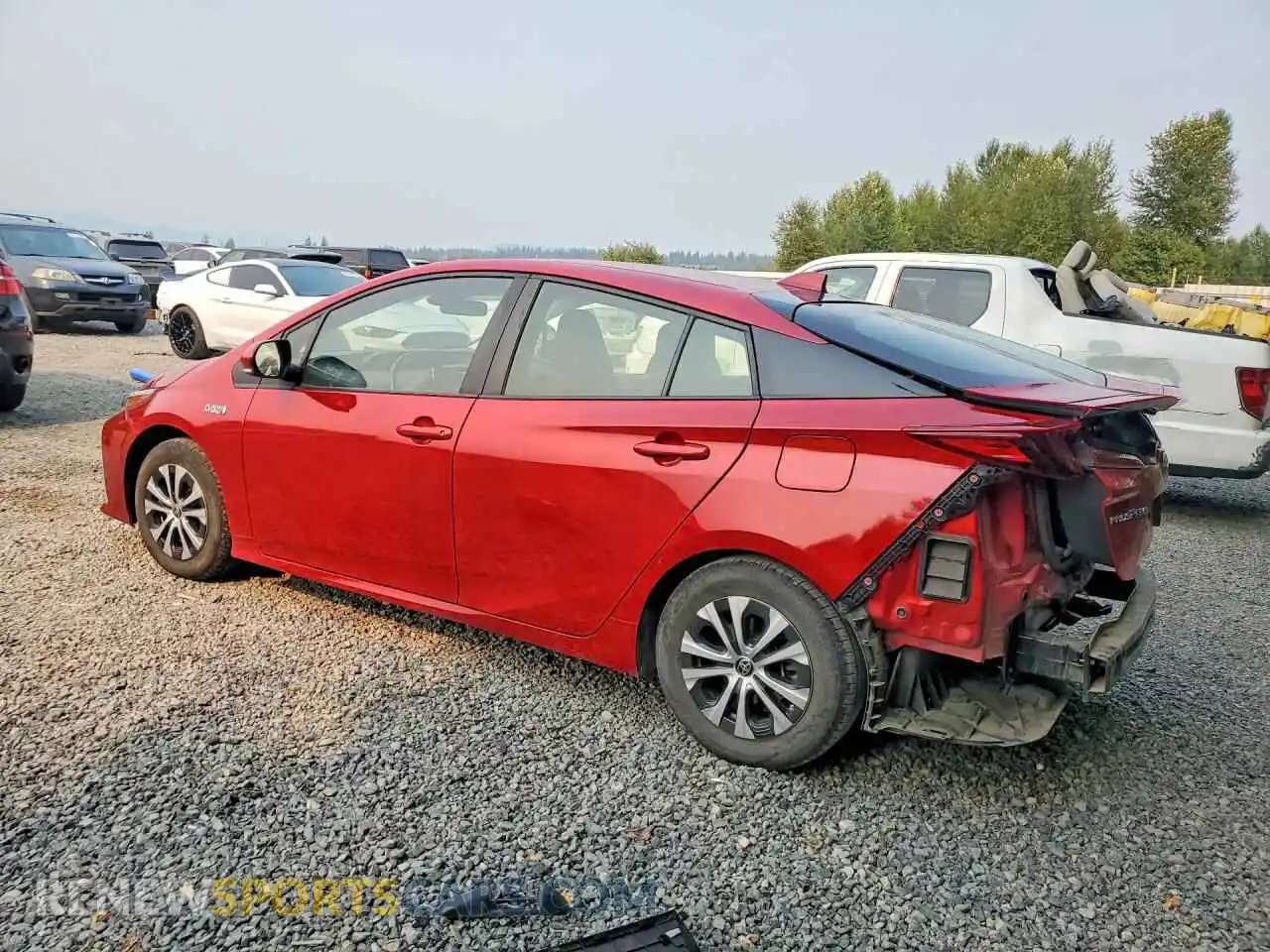 2 Photograph of a damaged car JTDKAMFP7M3186142 TOYOTA PRIUS 2021