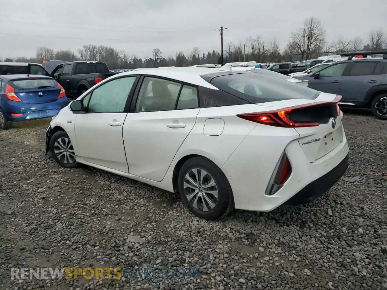 2 Фотография поврежденного автомобиля JTDKAMFP8M3185050 TOYOTA PRIUS 2021