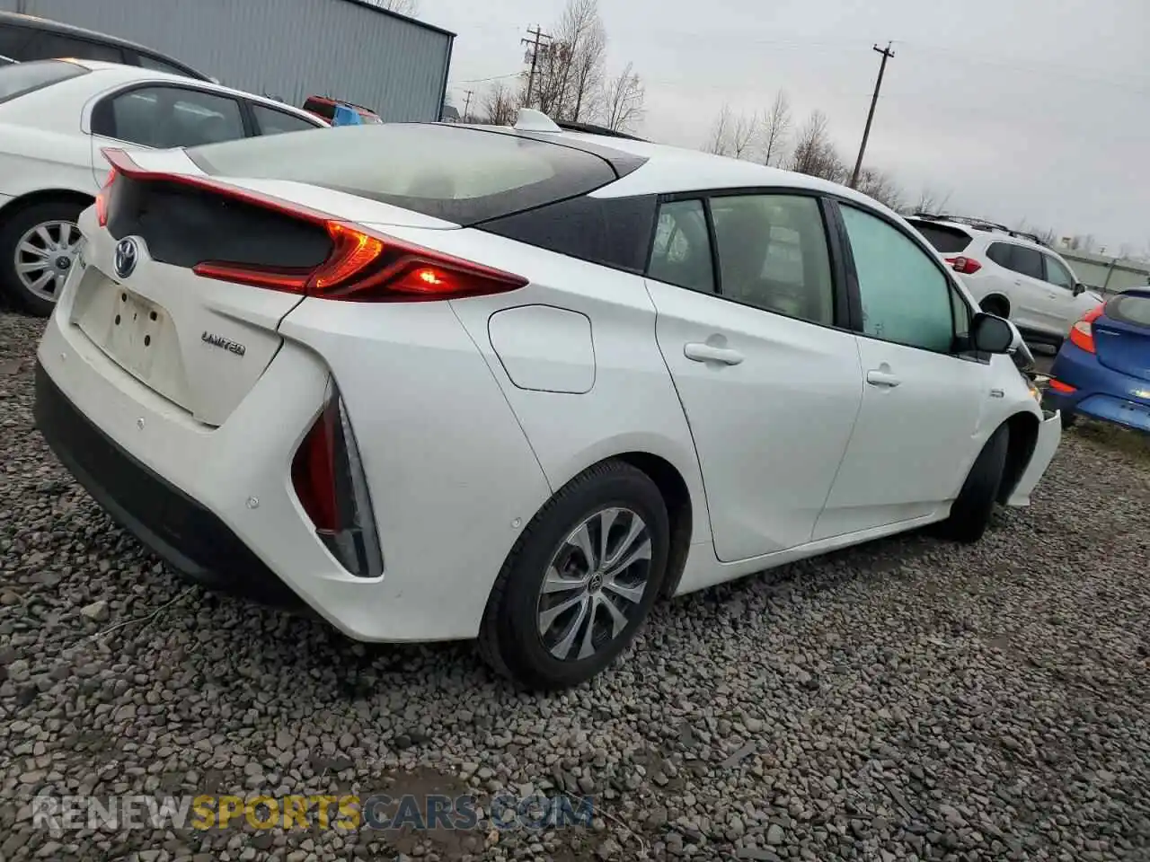 3 Фотография поврежденного автомобиля JTDKAMFP8M3185050 TOYOTA PRIUS 2021