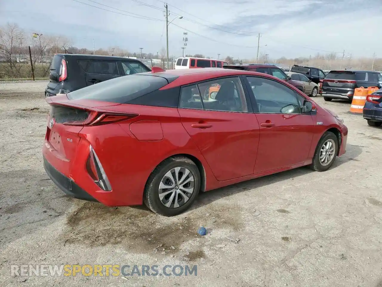 3 Photograph of a damaged car JTDKAMFP8M3185680 TOYOTA PRIUS 2021