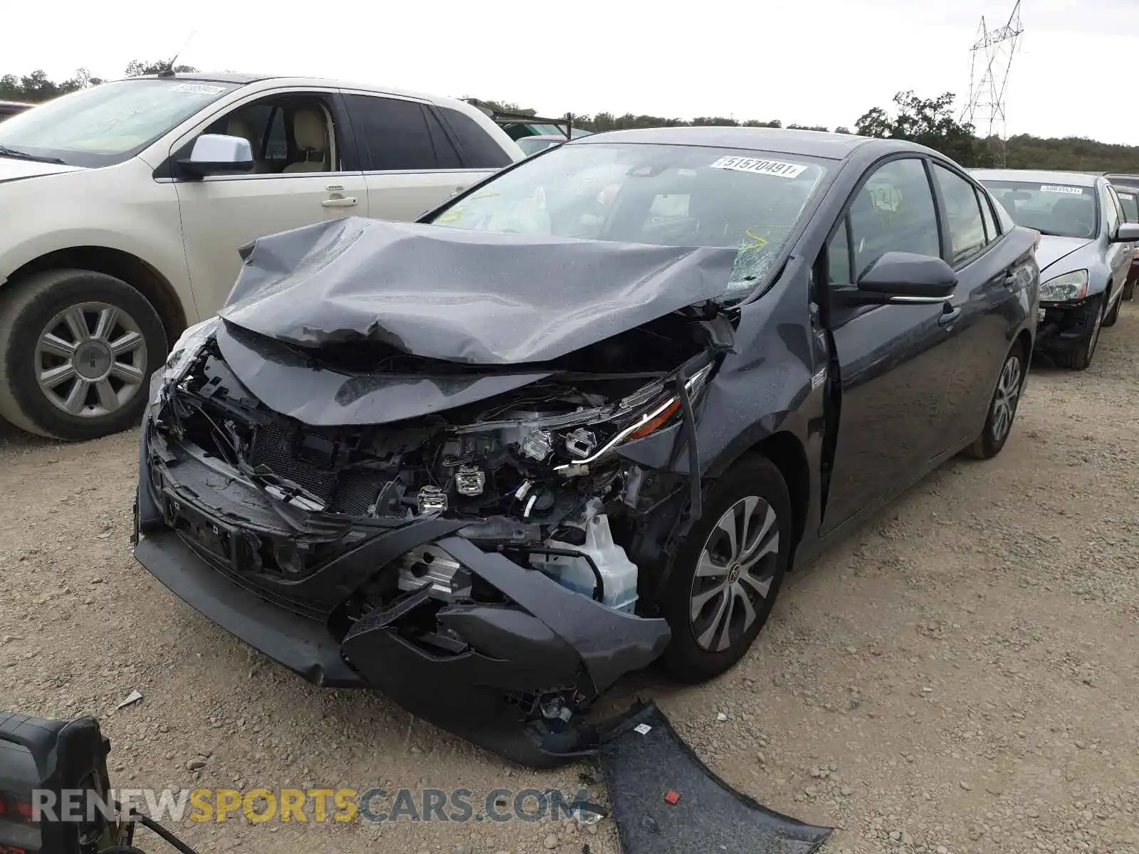 2 Photograph of a damaged car JTDKAMFP8M3195481 TOYOTA PRIUS 2021