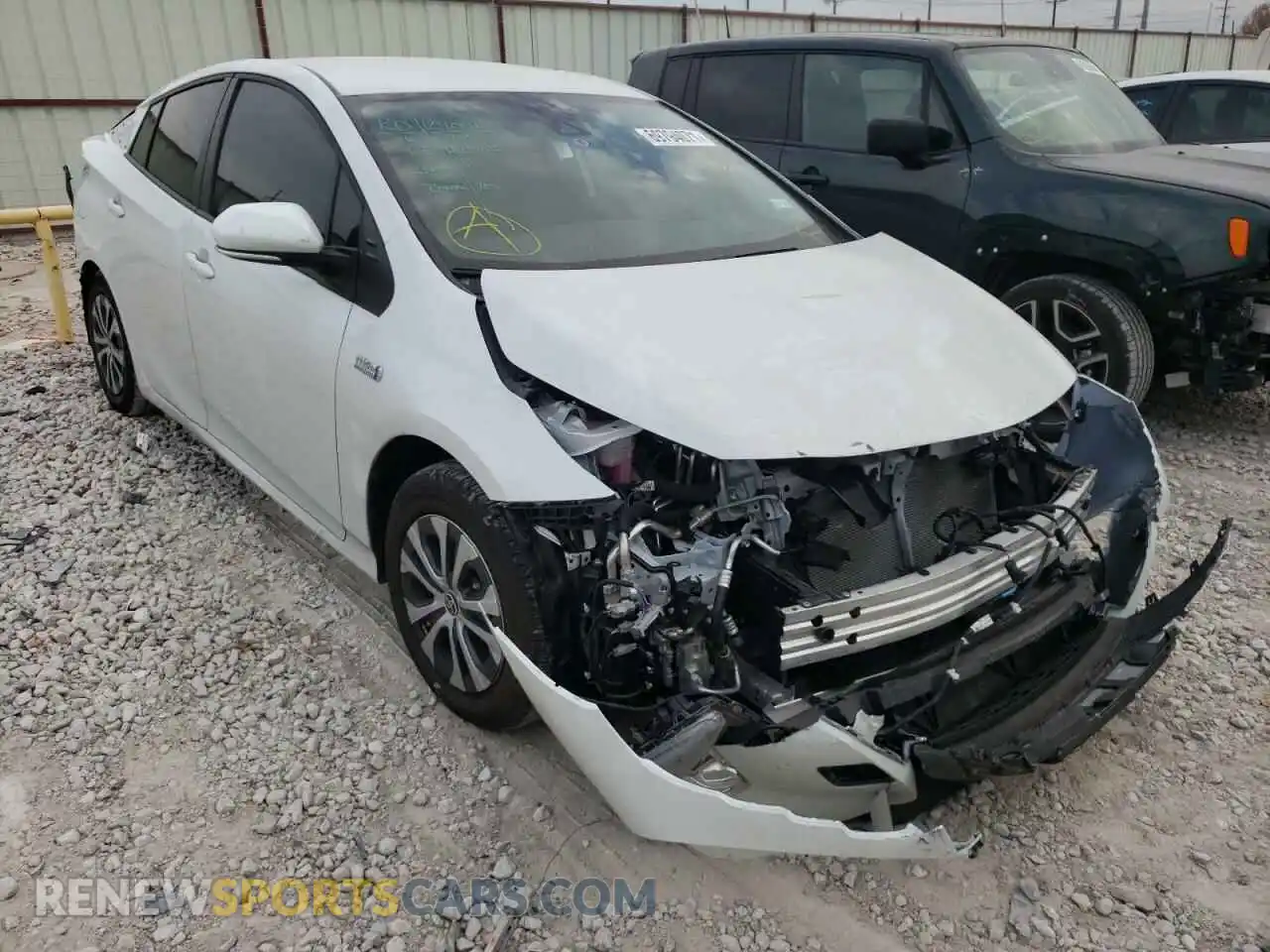 1 Photograph of a damaged car JTDKAMFP9M3168516 TOYOTA PRIUS 2021