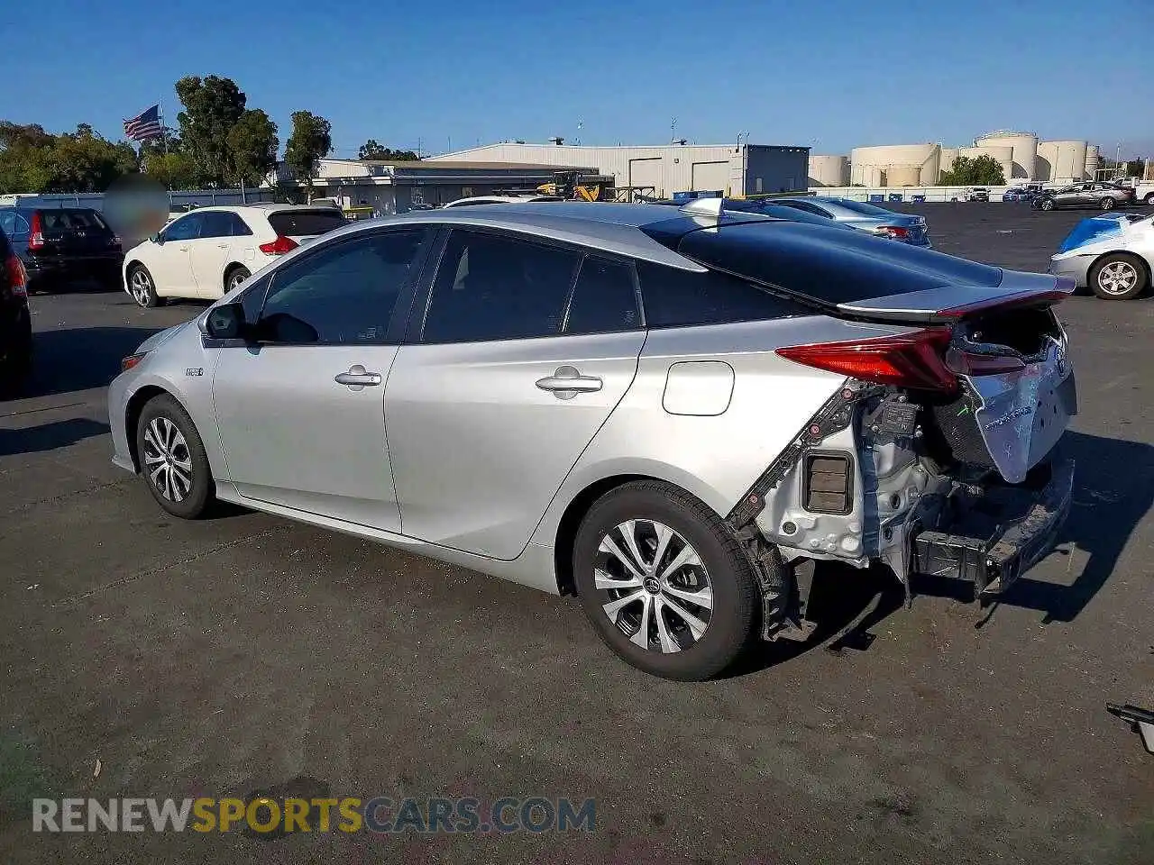 2 Фотография поврежденного автомобиля JTDKAMFP9M3173568 TOYOTA PRIUS 2021