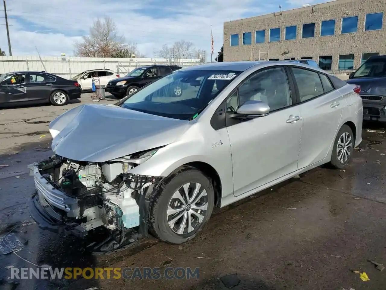 1 Photograph of a damaged car JTDKAMFP9M3195019 TOYOTA PRIUS 2021