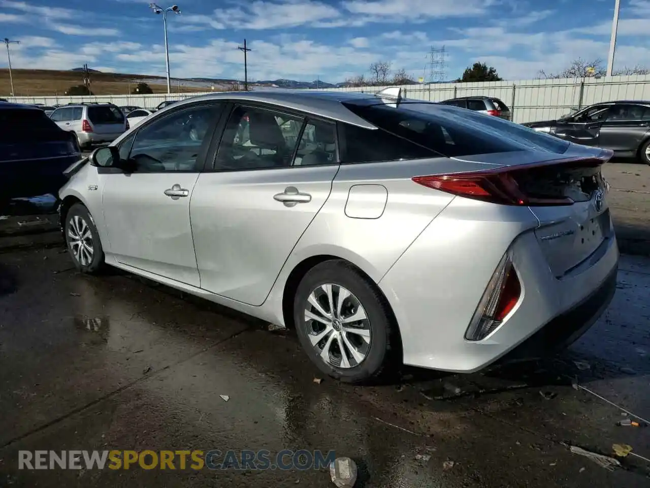 2 Photograph of a damaged car JTDKAMFP9M3195019 TOYOTA PRIUS 2021