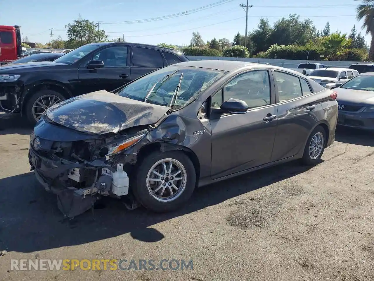 1 fotografías del automóvil dañado JTDKAMFPXM3165575 TOYOTA PRIUS 2021