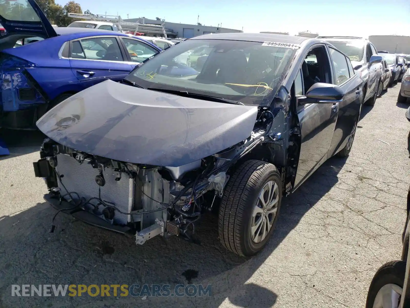 2 Photograph of a damaged car JTDKAMFPXM3177158 TOYOTA PRIUS 2021