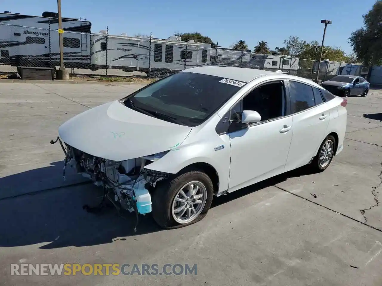 1 Photograph of a damaged car JTDKAMFPXM3177242 TOYOTA PRIUS 2021