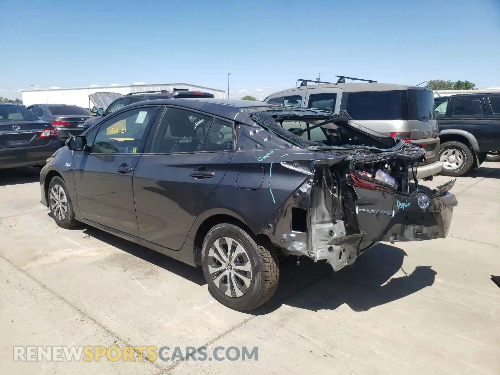 3 Photograph of a damaged car JTDKAMFPXM3188936 TOYOTA PRIUS 2021