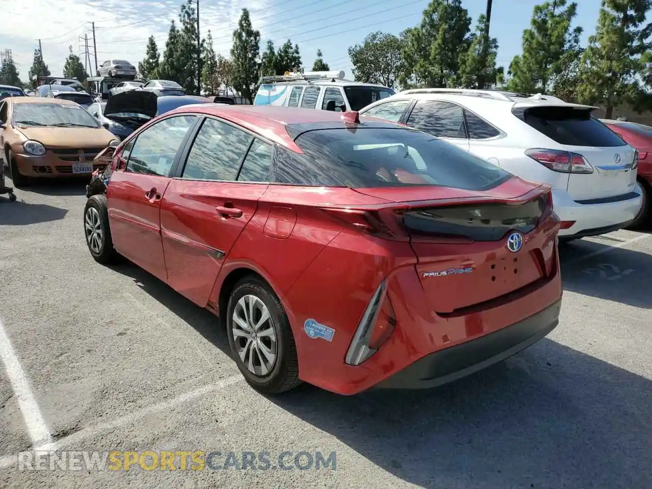 3 Photograph of a damaged car JTDKAMFPXM3189858 TOYOTA PRIUS 2021