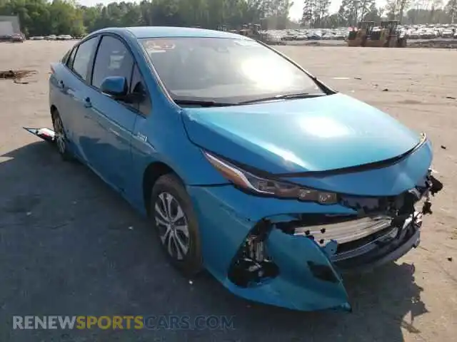 1 Photograph of a damaged car JTDKAMFPXM3191156 TOYOTA PRIUS 2021