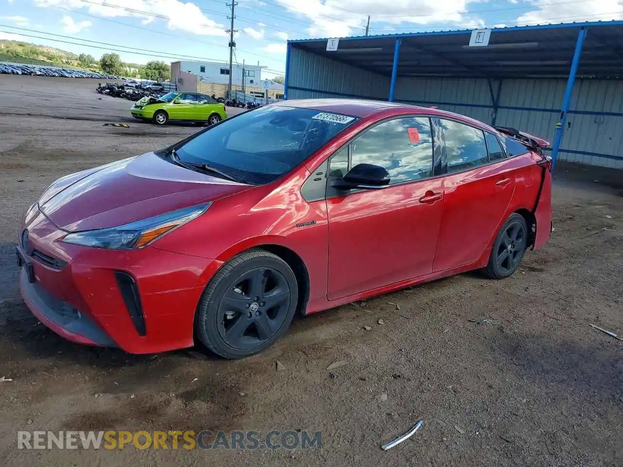 1 Photograph of a damaged car JTDKAMFU0M3129271 TOYOTA PRIUS 2021