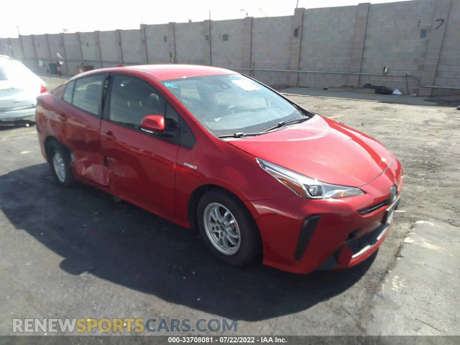 1 Photograph of a damaged car JTDKAMFU0M3131666 TOYOTA PRIUS 2021