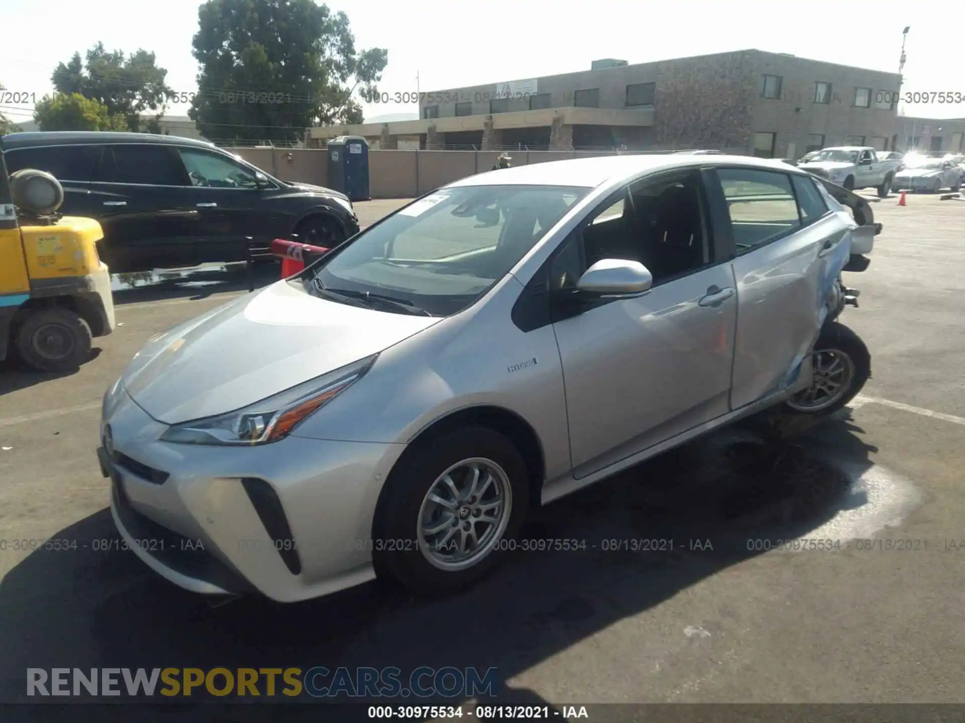 2 Photograph of a damaged car JTDKAMFU0M3132946 TOYOTA PRIUS 2021