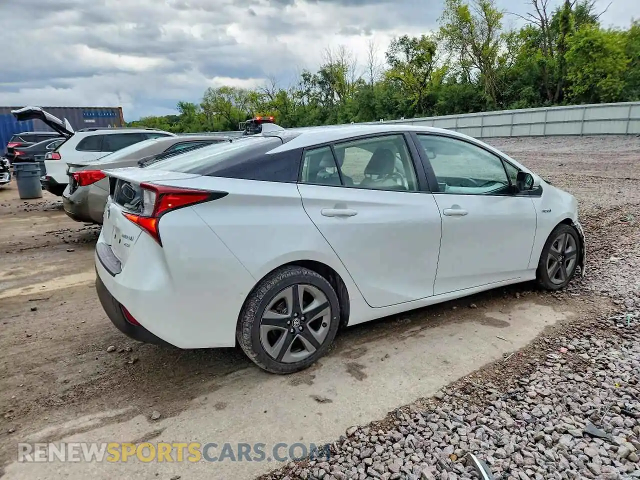 3 Фотография поврежденного автомобиля JTDKAMFU0M3135622 TOYOTA PRIUS 2021