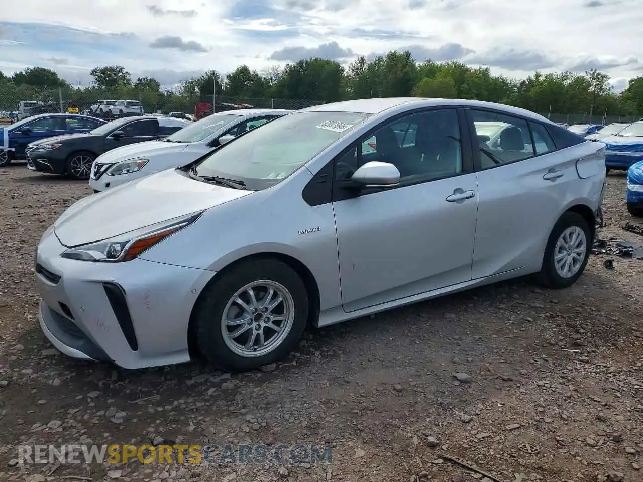 1 Photograph of a damaged car JTDKAMFU0M3140562 TOYOTA PRIUS 2021