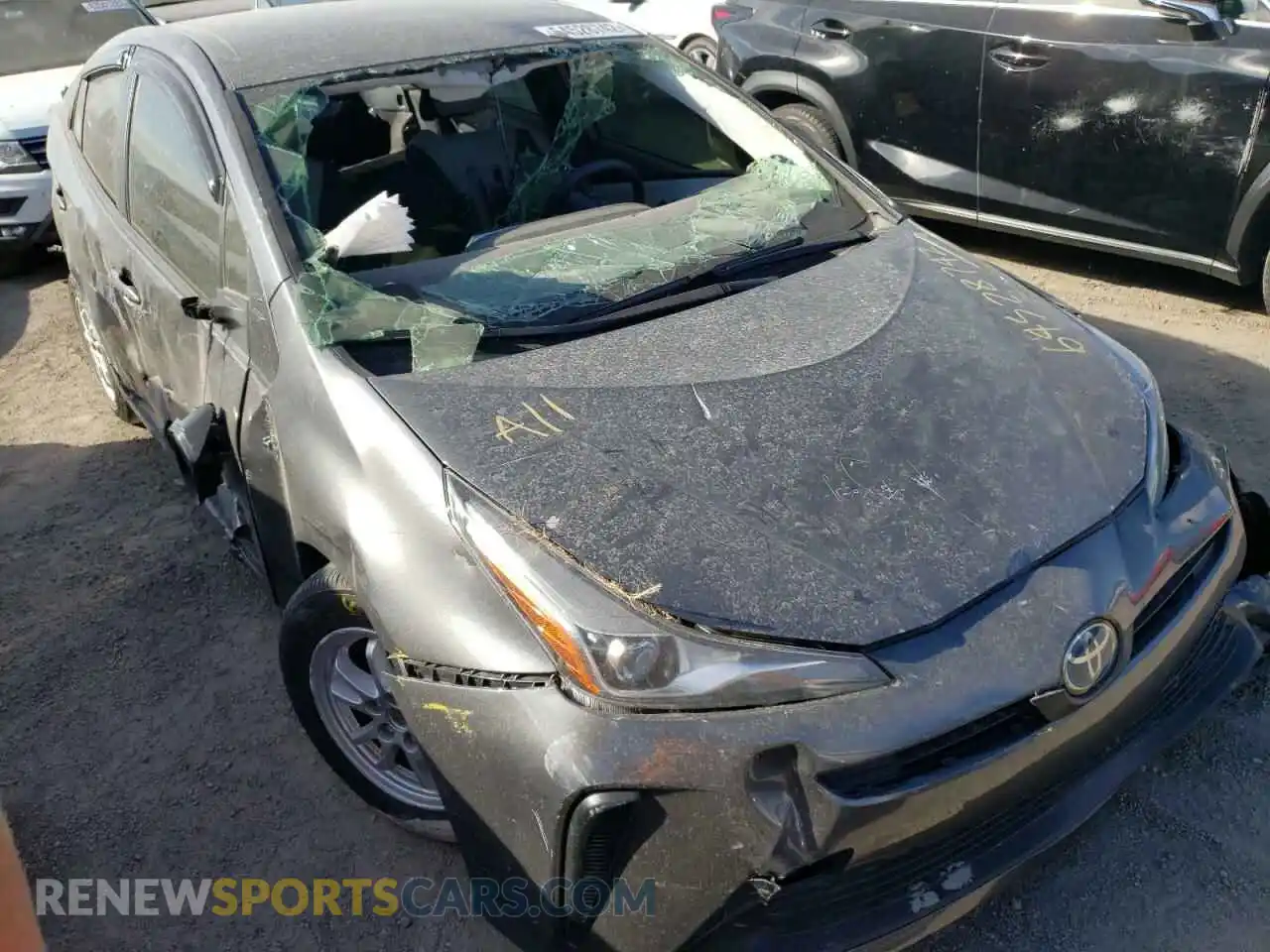 1 Photograph of a damaged car JTDKAMFU0M3141226 TOYOTA PRIUS 2021