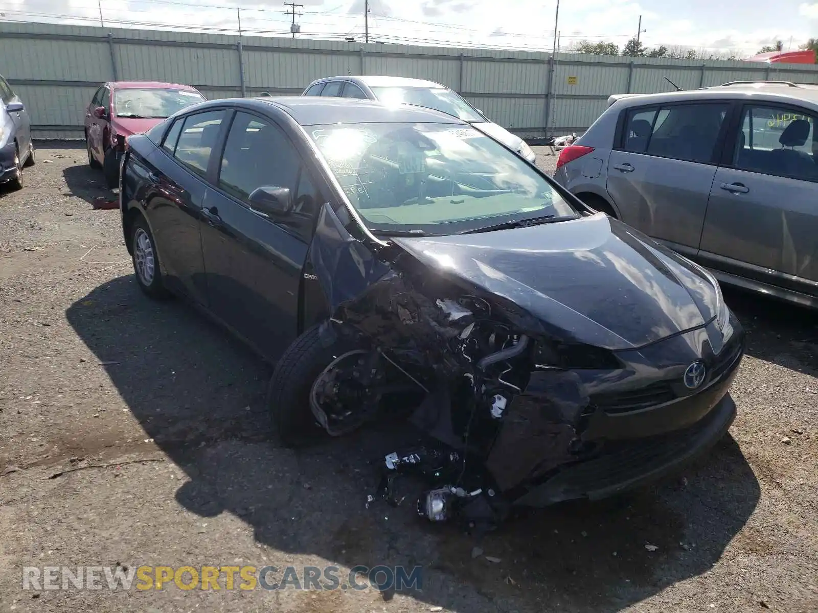 1 Photograph of a damaged car JTDKAMFU0M3143980 TOYOTA PRIUS 2021