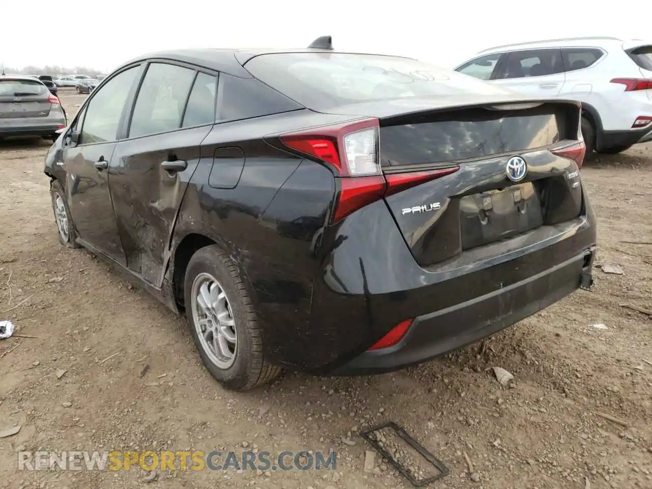 3 fotografías del automóvil dañado JTDKAMFU0M3143994 TOYOTA PRIUS 2021