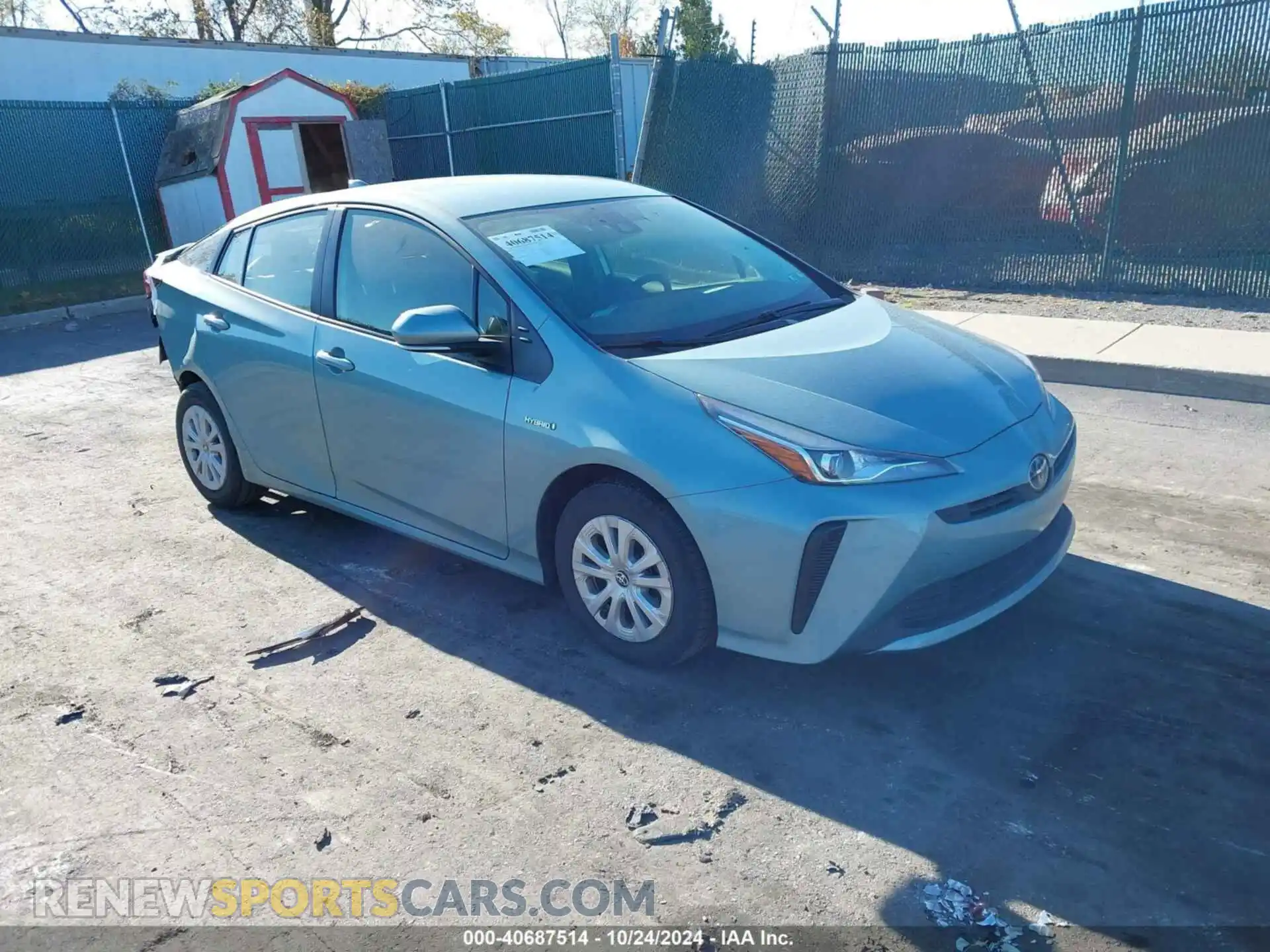 1 Фотография поврежденного автомобиля JTDKAMFU0M3144840 TOYOTA PRIUS 2021