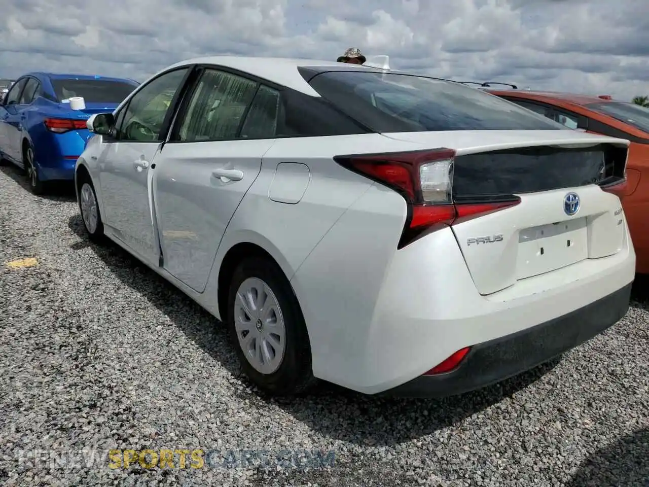 3 fotografías del automóvil dañado JTDKAMFU0M3144921 TOYOTA PRIUS 2021