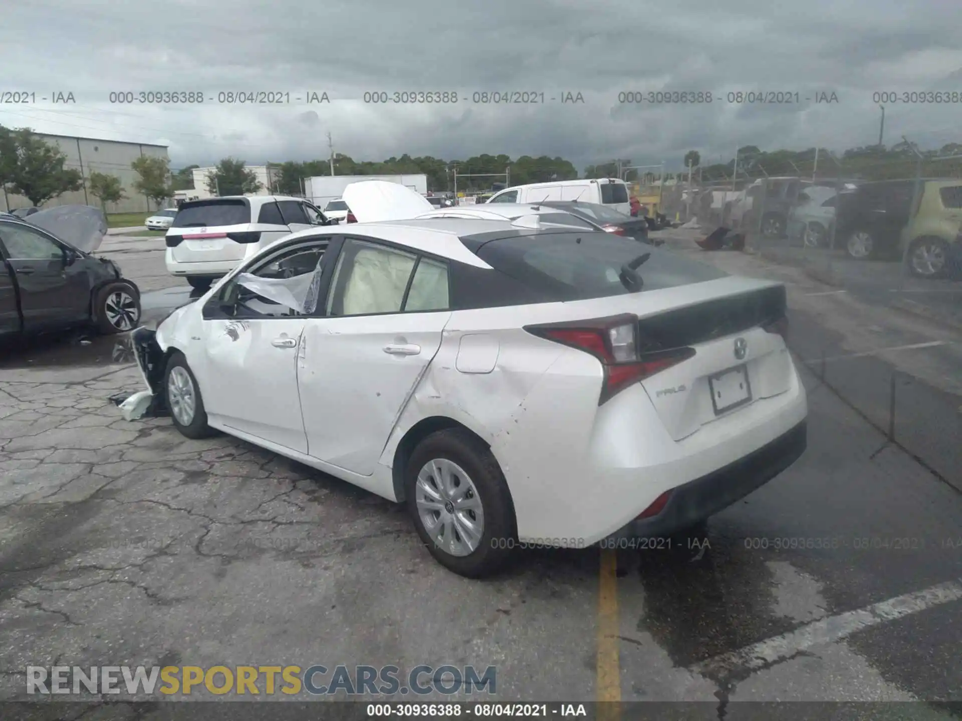 3 Photograph of a damaged car JTDKAMFU0M3145423 TOYOTA PRIUS 2021