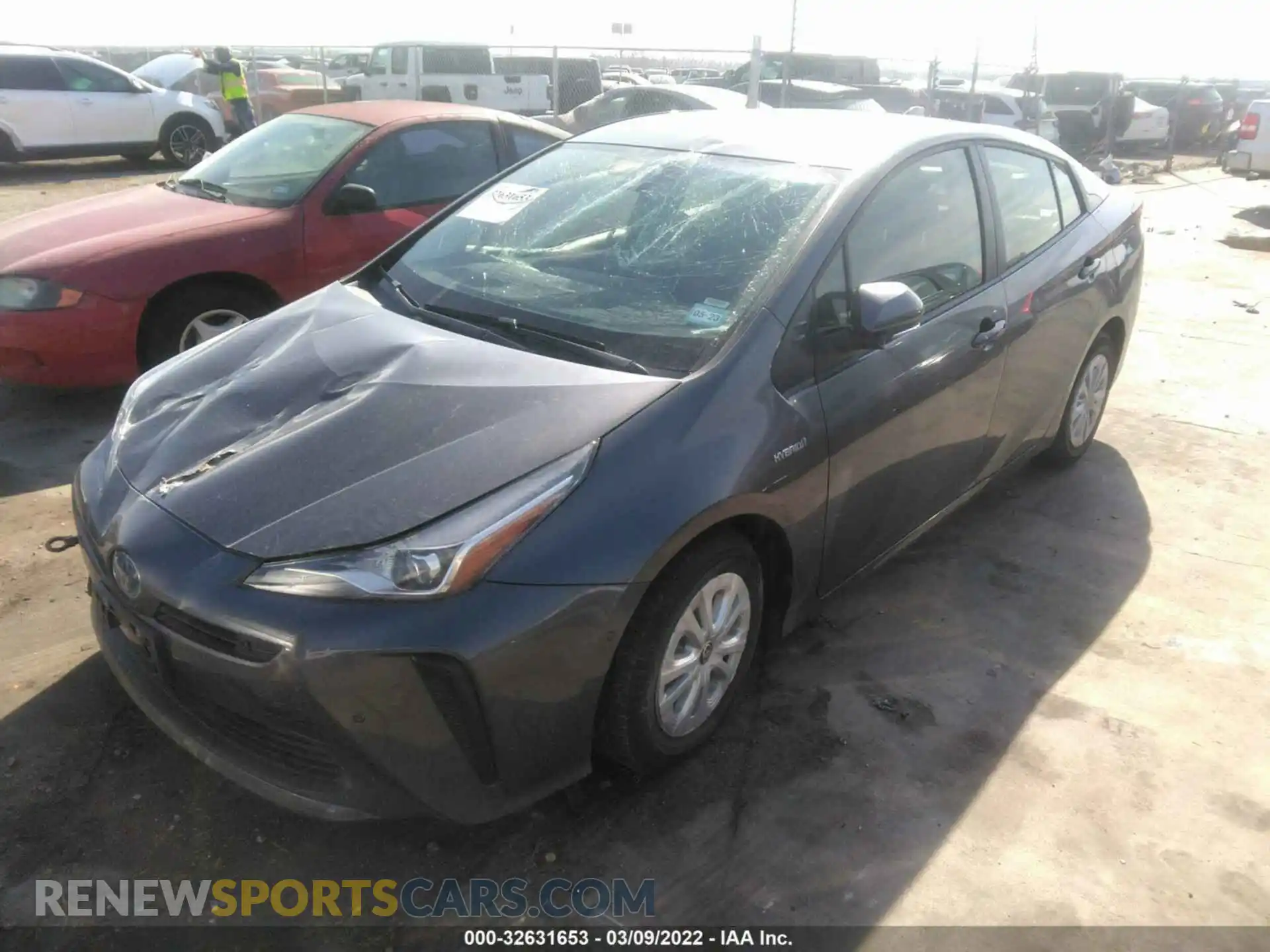 2 Photograph of a damaged car JTDKAMFU0M3148645 TOYOTA PRIUS 2021