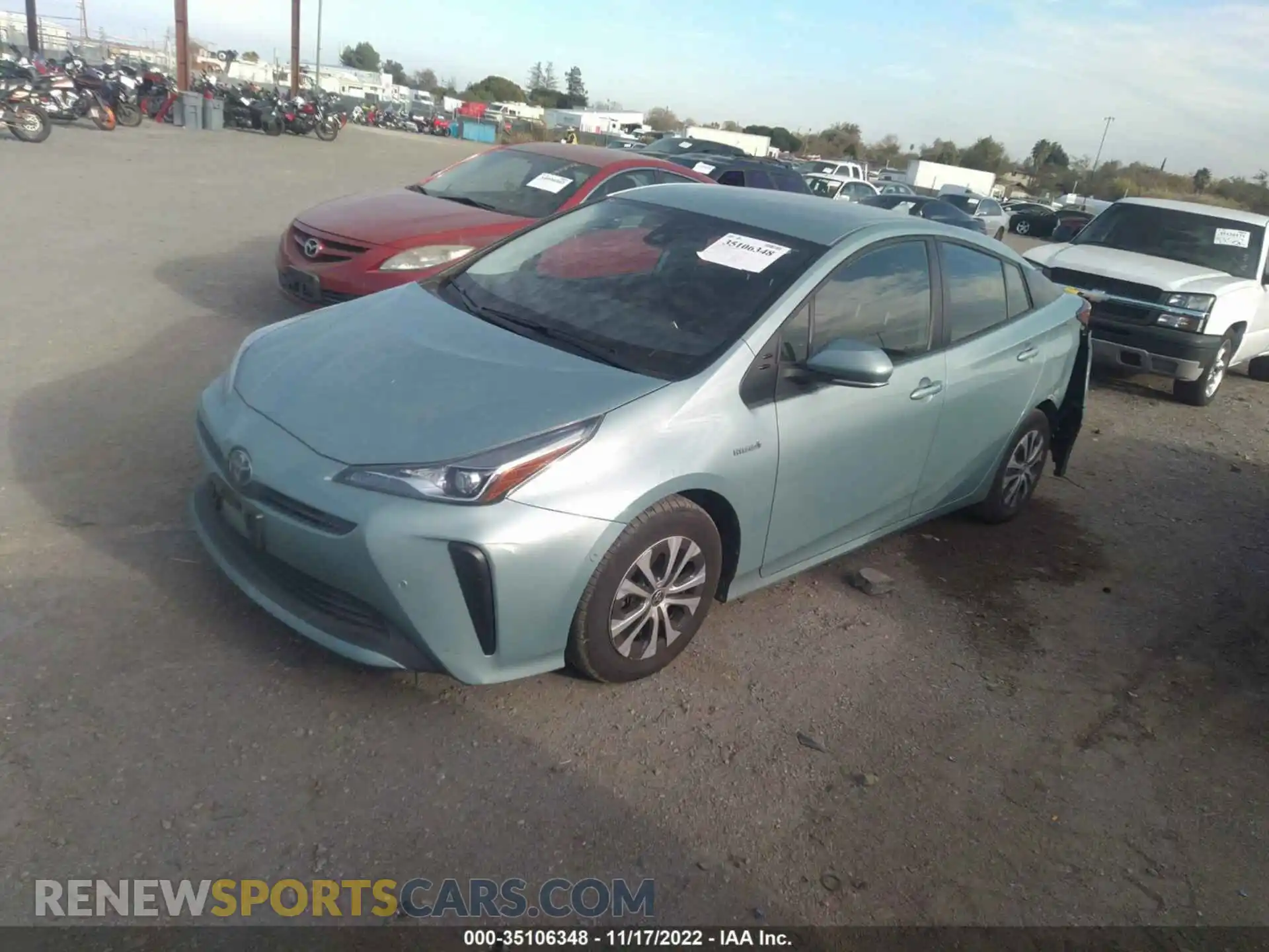 2 Photograph of a damaged car JTDKAMFU0M3151884 TOYOTA PRIUS 2021