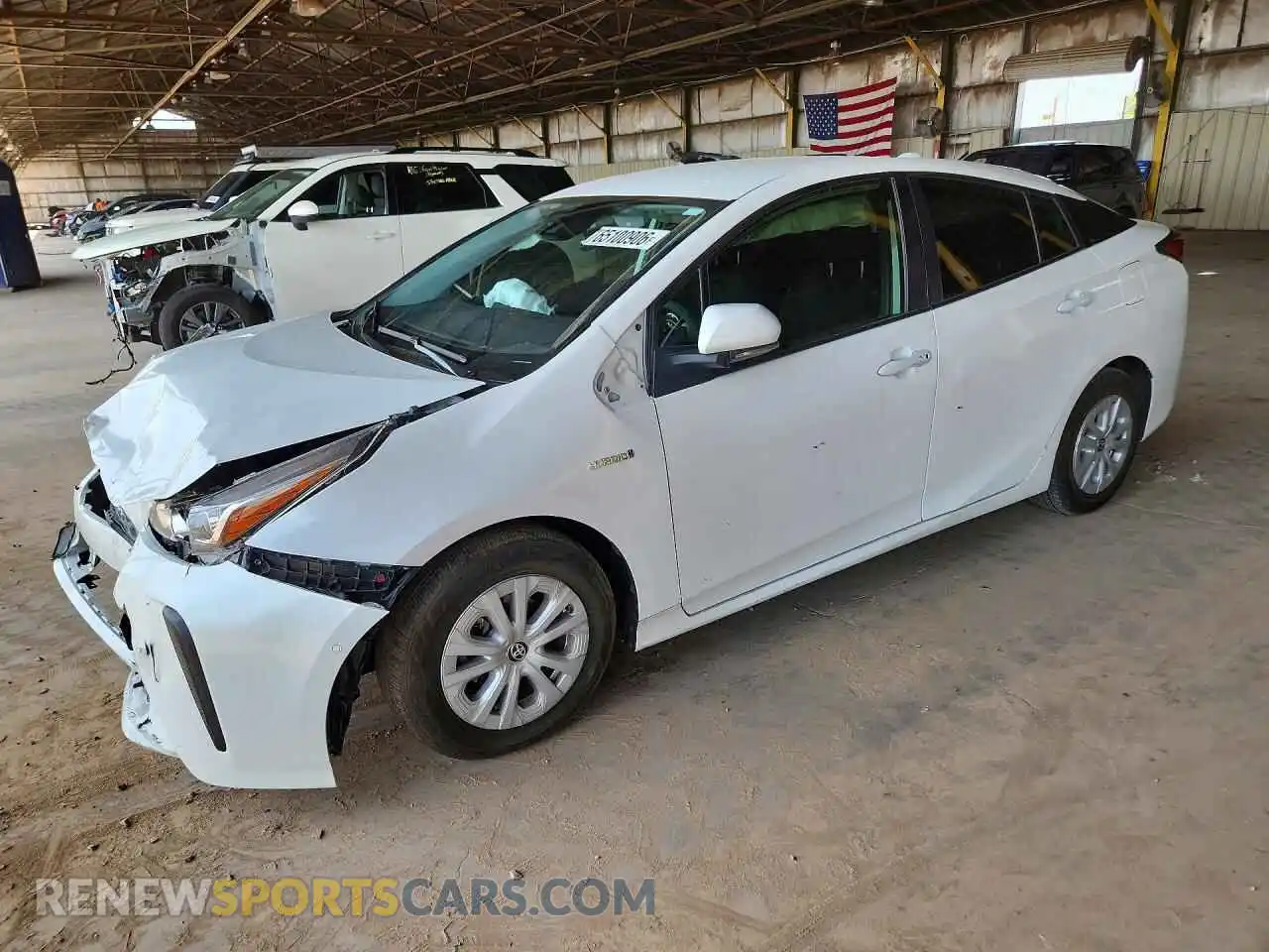 1 Photograph of a damaged car JTDKAMFU1M3127528 TOYOTA PRIUS 2021