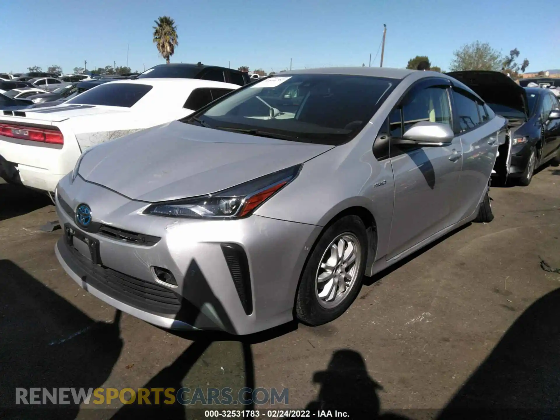 2 Photograph of a damaged car JTDKAMFU1M3130509 TOYOTA PRIUS 2021