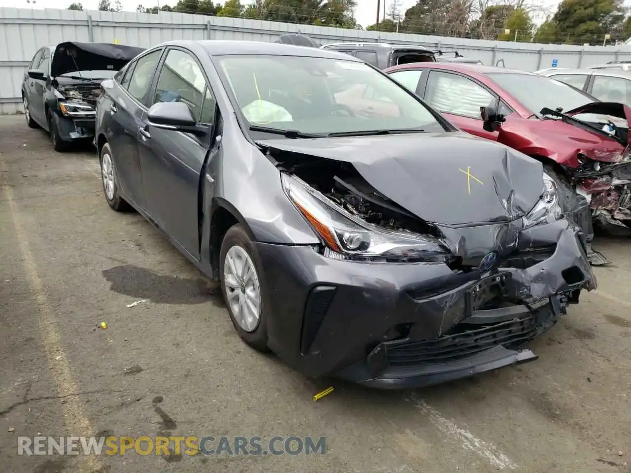 1 Photograph of a damaged car JTDKAMFU1M3132311 TOYOTA PRIUS 2021