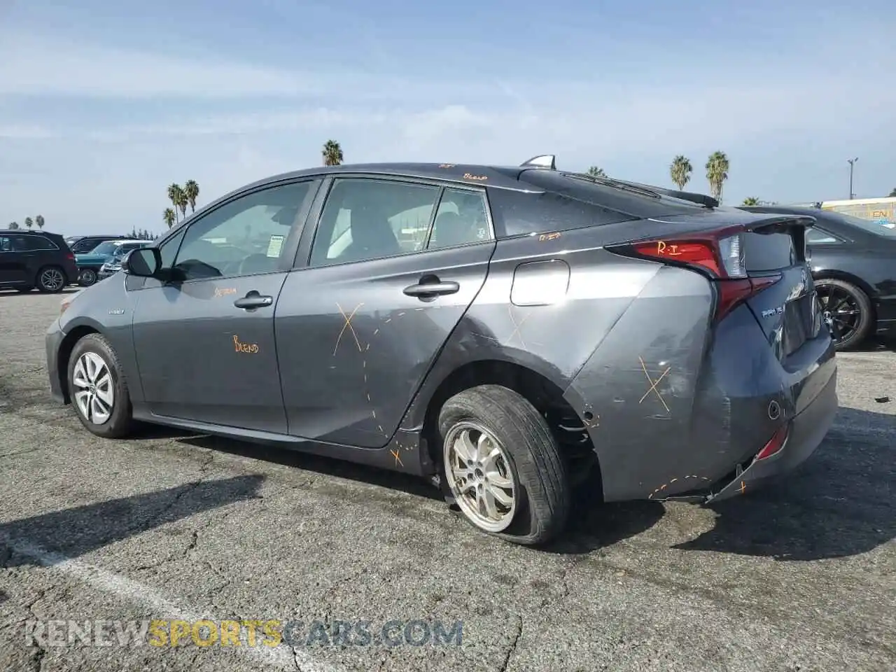 2 fotografías del automóvil dañado JTDKAMFU1M3133118 TOYOTA PRIUS 2021